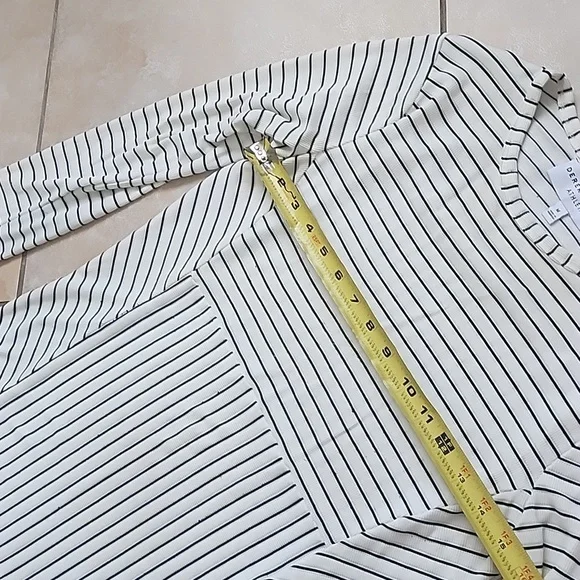 Derek Lam Black and Cream Striped Top - Picture 6 of 10